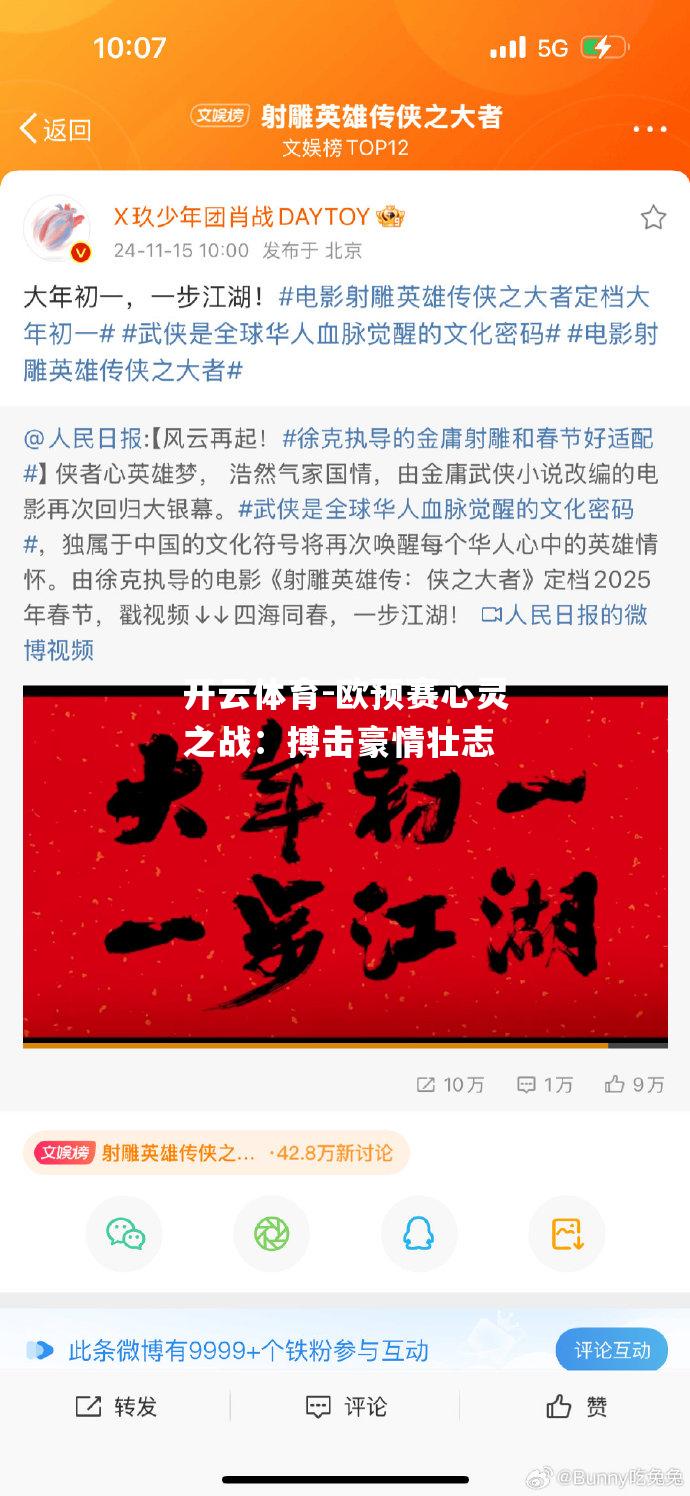 欧预赛心灵之战：搏击豪情壮志